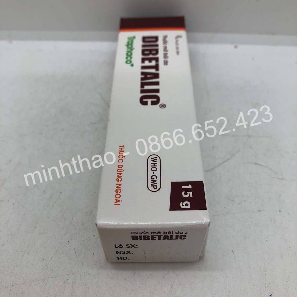 Kem Mỡ Bôi Da Dibetalic  Traphaco Tuýp 15g | BigBuy360 - bigbuy360.vn