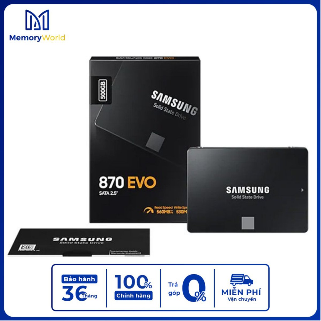SSD Samsung 870 EVO 500GB 2.5 inch SATA III 6Gb/s - YourMemoryWorld