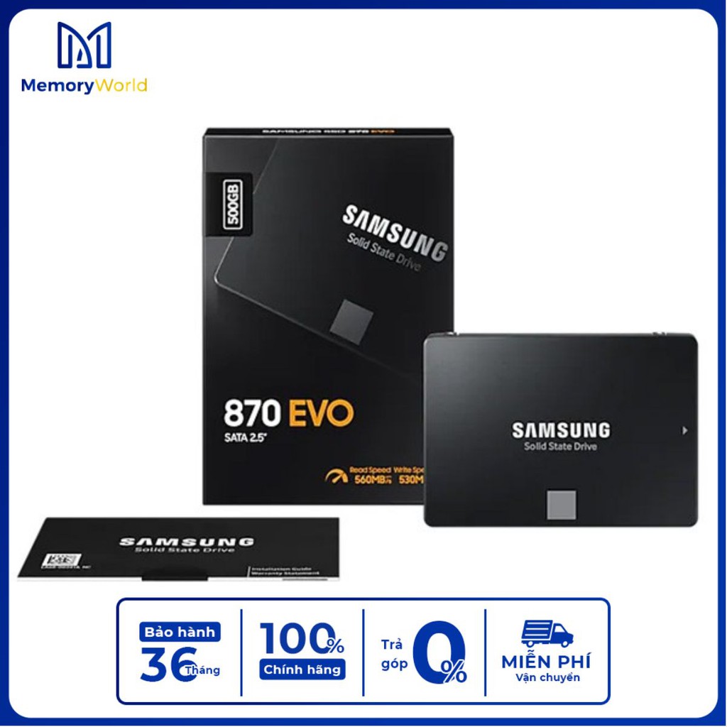 SSD Samsung 870 EVO 500GB 2.5 inch SATA III 6Gb/s - YourMemoryWorld | BigBuy360 - bigbuy360.vn
