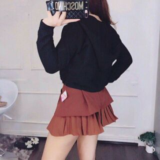 Đầm len đen giá #120.000