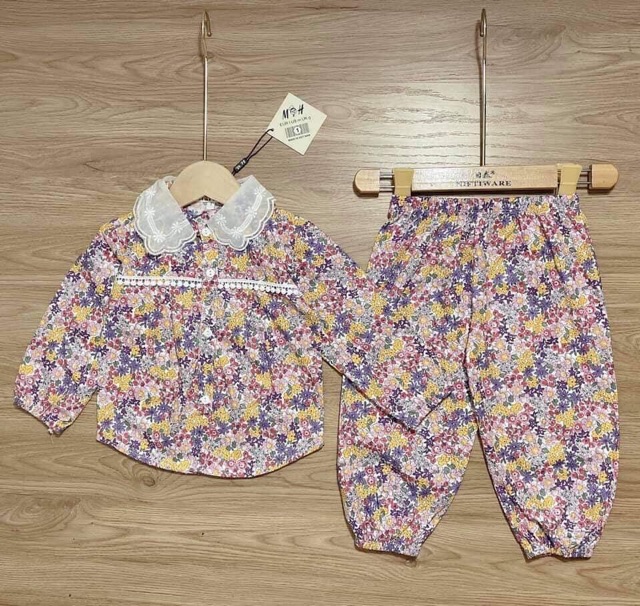 ♨️ SALE SỐC Bộ Pijama M&H 13-28kg thô mềm cho bé gái Mã 04