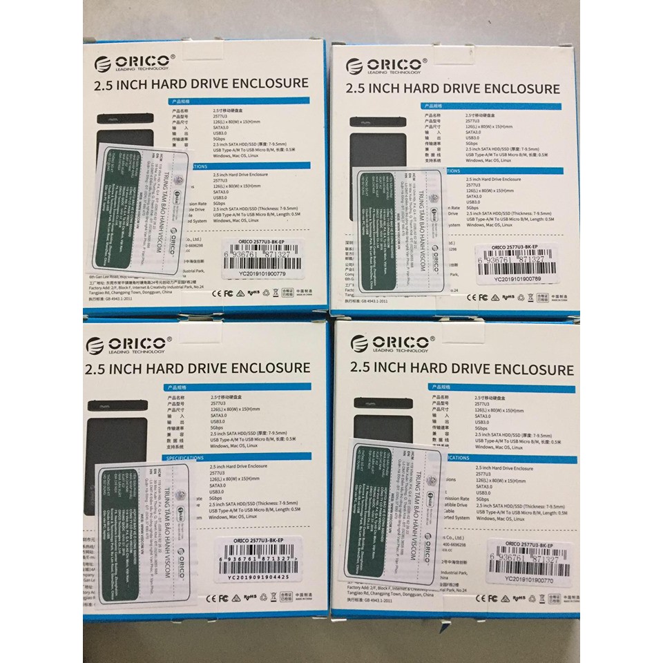 Hộp box ổ cứng 2.5" sata Orico 2577u3 | BigBuy360 - bigbuy360.vn