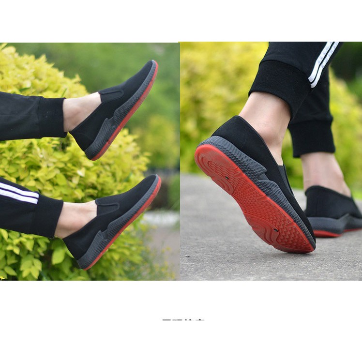 Giày Lười Vải Nam Full Đen Đế Êm Chân MS050 | BigBuy360 - bigbuy360.vn