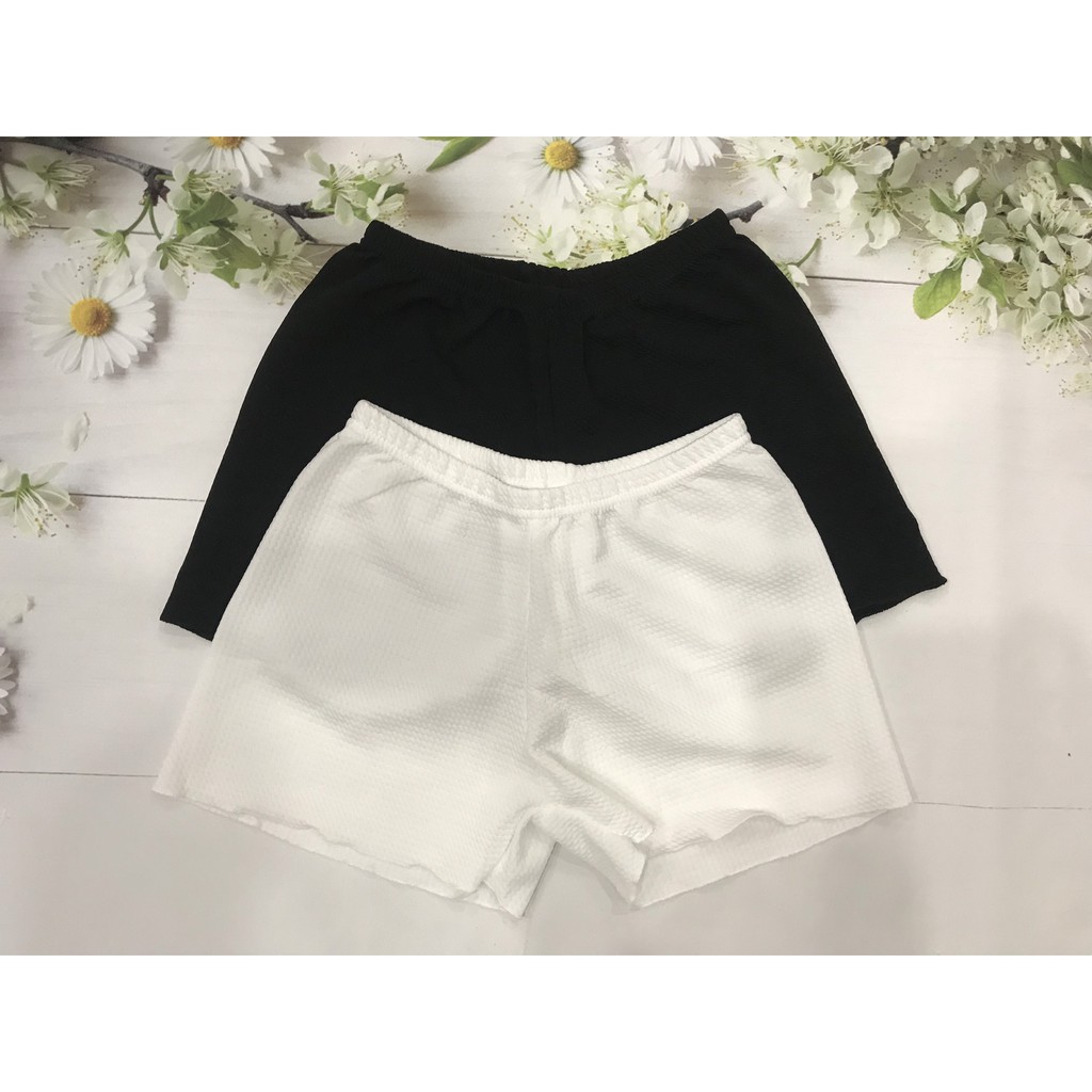 Quần lót đùi cotton mặc trong váy thun cotton mát, quần viền lượn sóng, Leblur | BigBuy360 - bigbuy360.vn