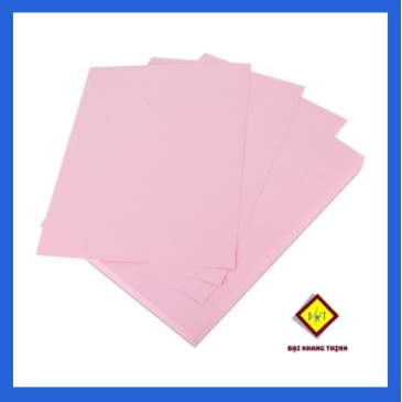 Bìa màu A4 Thái Lan 180gsm 100 tờ/xấp Giấy bìa cứng A4 đủ màu Xanh lá hồng vàng trắng xanh dương