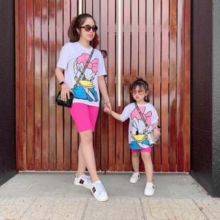 Set mẹ và bé in hình ngộ nghĩnh