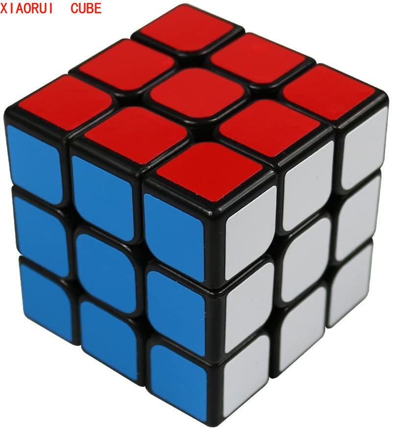 Khối Rubik 3x3 Pvc Màu Đen Kích Thước 56mm Cho Bé