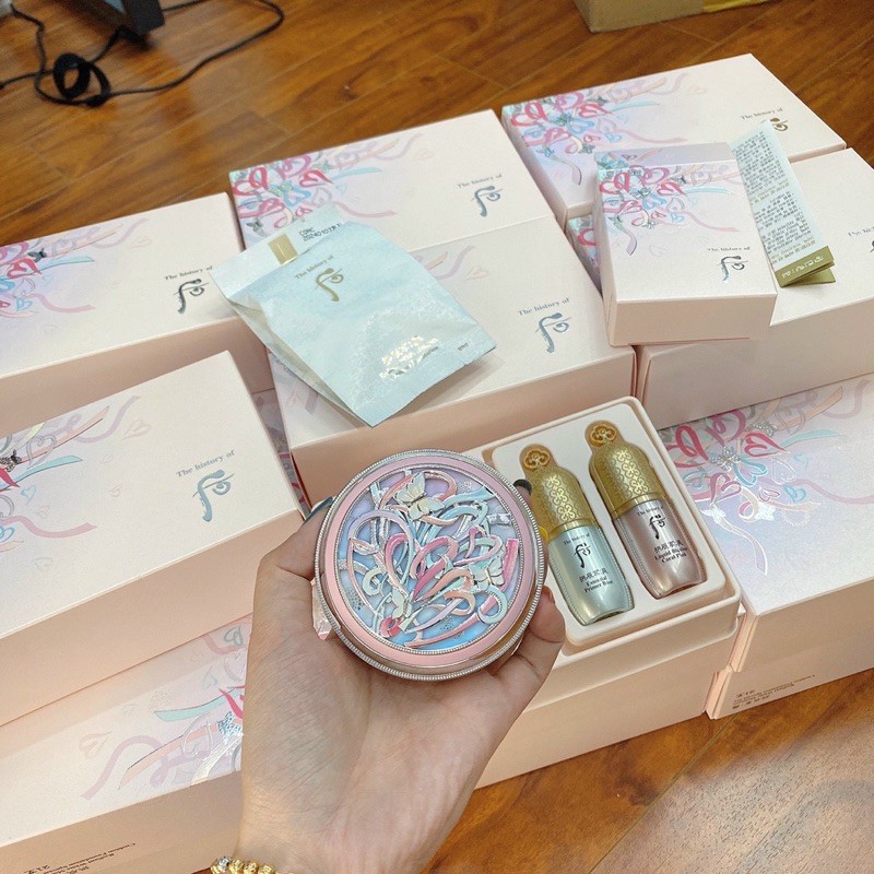 [CHÍNH HÃNG] Set Phấn Nước Trắng Da Hoàng Cung Whoo Phiên Bản Hoa Anh Đào 30gr Tặng Kèm Kem Lót | BigBuy360 - bigbuy360.vn