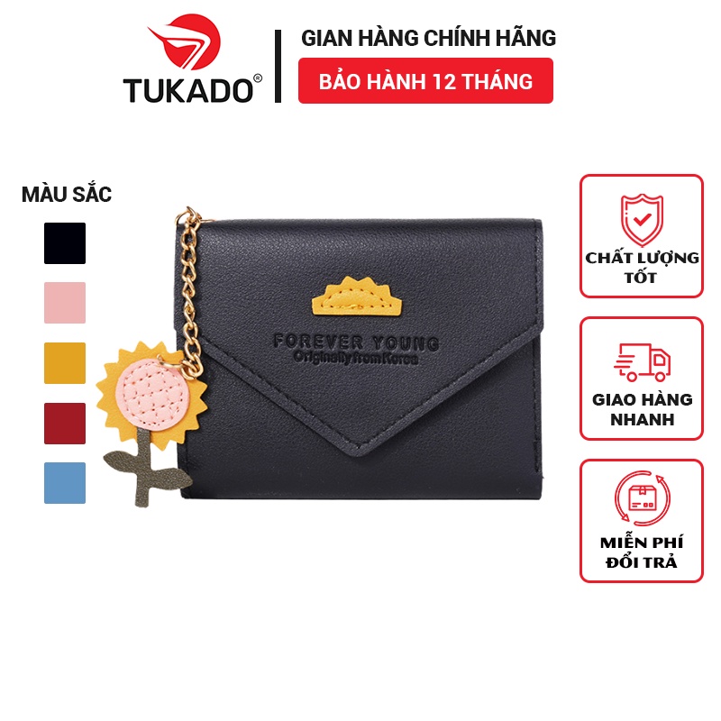 Ví Nữ Mini Cầm Tay FOREVER YOUNG Hình Hoa Dễ Thương Nhiều Ngăn Tiện Dụng Giá Cực Rẻ FY89