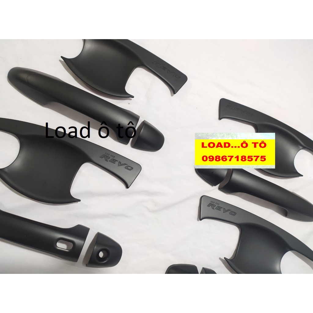 Bộ Ốp Viền Đèn, Tay Hõm Cửa, Nắp Xăng Toyota Hilux 2022-2021 Hàng Nhựa Đen Cao Cấp