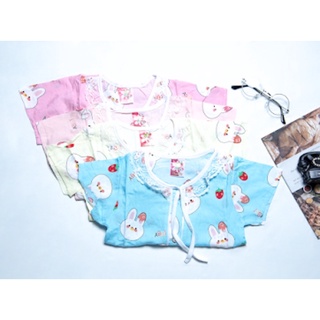 Bộ ngủ bé gái bộ tone babydoll ngắn tay trẻ em shop baby 6-20kg