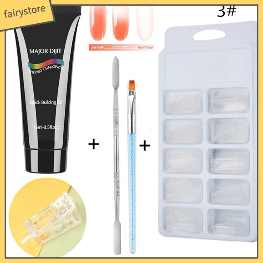 Gel tạo kiểu cho móng tay màu loang kèm dụng cụ chuyên dụng 2 đầu