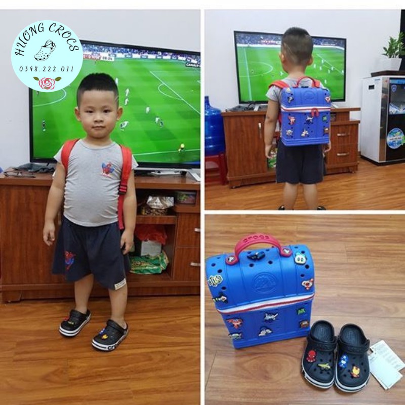 Dép sục bé trai Baya Kids màu đen siêu nhẹ, chống trơn trượt