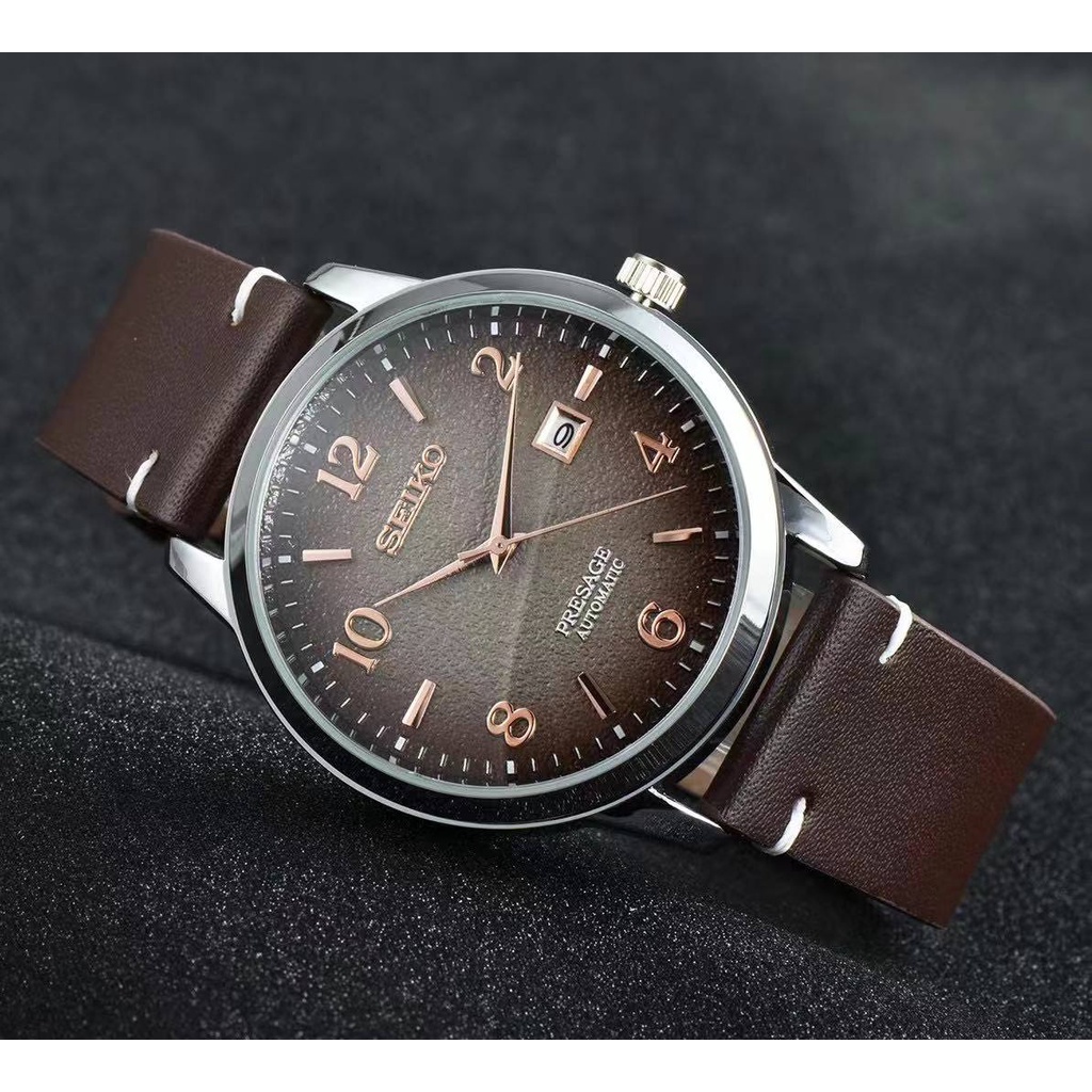 Đồng hồ nam SEIKO chính hãng cao cấp đẹp, đồng hồ nam dây da mặt tròn, bảo hành 24 tháng mã A25 | BigBuy360 - bigbuy360.vn