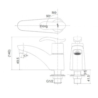 Vòi chậu lavabo Inax LFV-11A