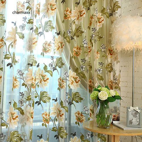 Rèm cửa thêu hoa thời trang thanh lịch