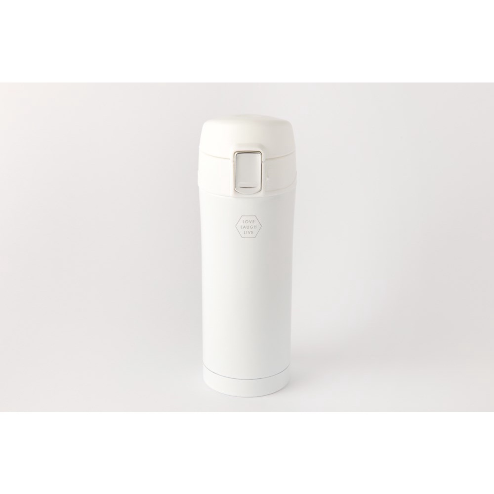 Bình Uống Nước Tumbler ARTBOX Hàn Quốc Màu Trắng Có Nút Ấn