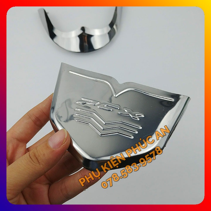 Bộ ốp mỏ đuôi dè INOX xe PCX - chỉ mũi chắn bùn trước sau che mõm 2014 2015 2016 2017 2018 2019 2020 2021 2022 2023