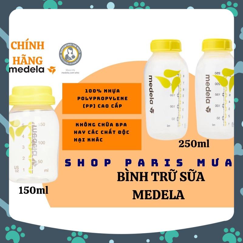 Bình trữ sữa medela 250ml new 100%