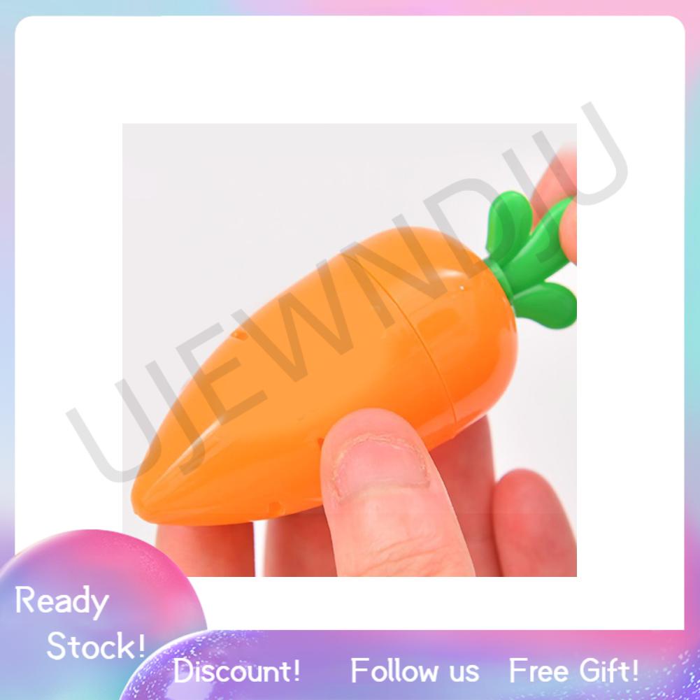 Ujewndju Pencil Sharpner Cartoon Cute Little Refreshing Carrot Shape Sharpener Student Learning Stationery