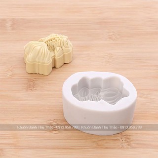 Khuôn silicon 4D cá 3 đuôi