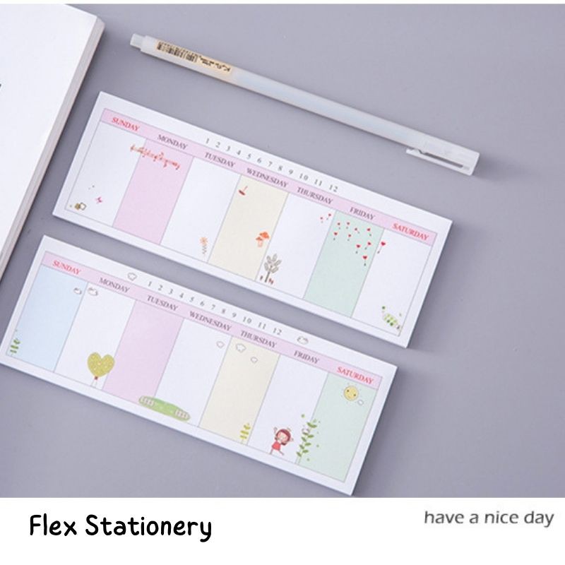 TẬP GIẤY NOTE 40 TỜ GHI CHÚ KẾ HOẠCH TUẦN, WEEKLY PLANNER, GIẤY GHI CHÚ TIỆN DỤNG