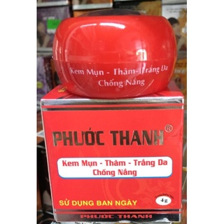 Kem mụn thâm trắng da chống nắng phước thanh.