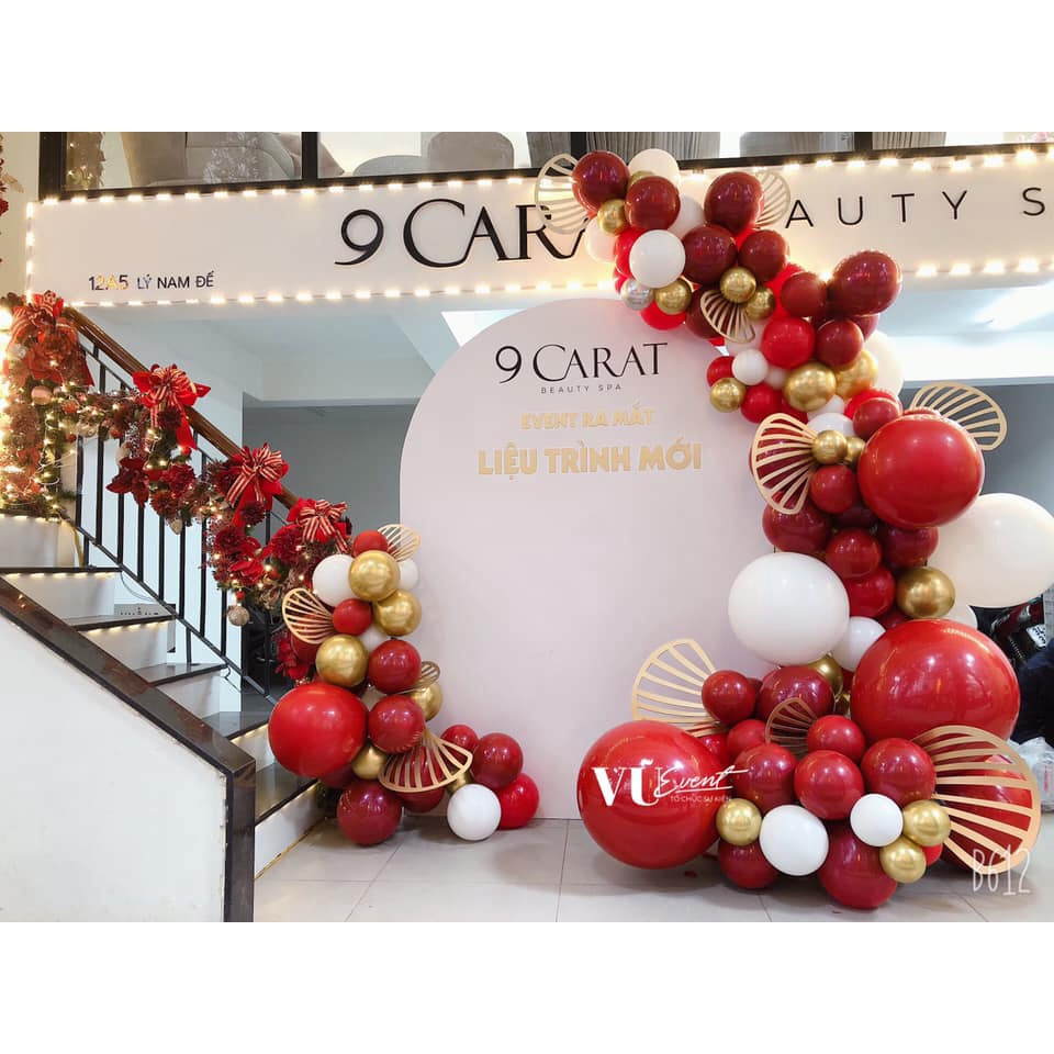 Set 5 quạt gài dải bóng trang trí sinh nhật sự kiện - K213