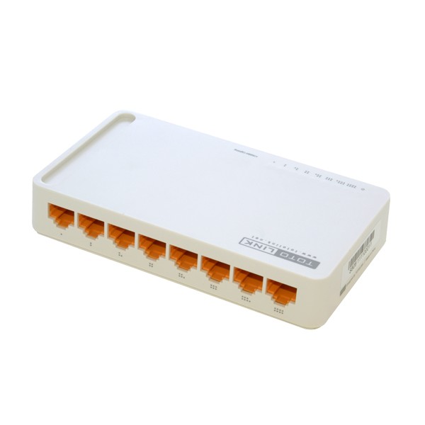 Cổng Chia Mạng Switch 8 Port Totolink 10/100Mbps S808 (Trắng) - Hãng Phân Phối Chính Thức