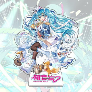 Mô hình standee SNOW MIKU HATSUNE ảnh đứng Tượng Acrylic Anime mica chibi trang trí trưng bày