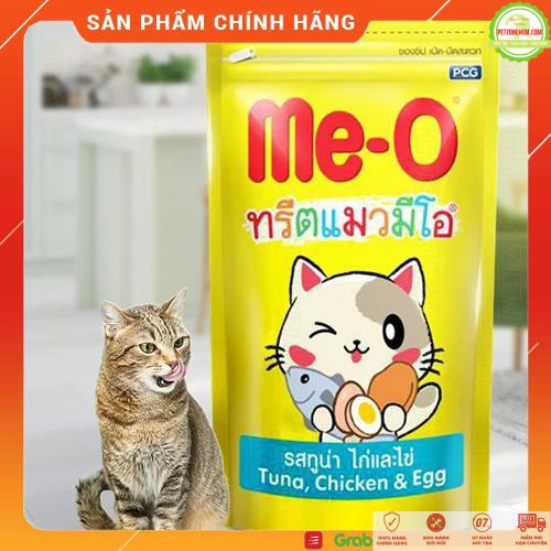 50g Snack bánh thưởng Me-O ️ FREESHIP ️ gói MeO 50gr vị cá hồi,vị tôm, cá ngừ gà và trứng cho mèo