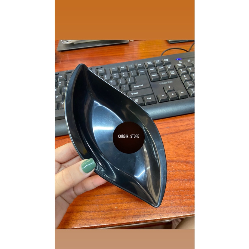 Đĩa Đựng Thức Ăn Hình Chiếc Lá Bằng Nhựa Song Long Cao Cấp 2753 KT , CORBIN_STORE