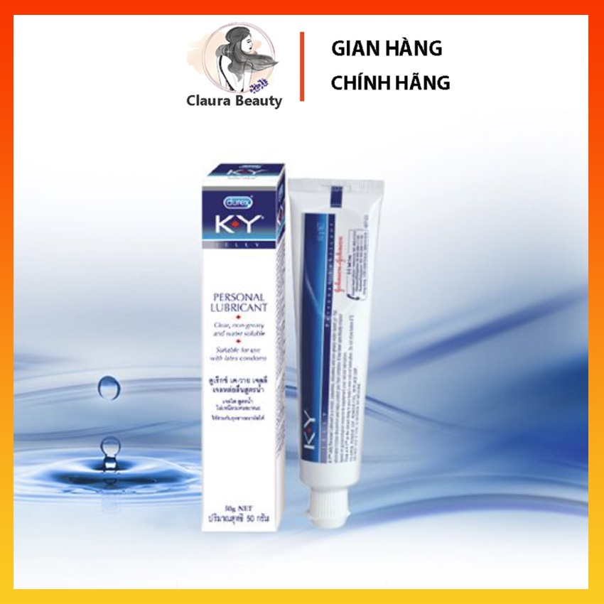 [ CHÍNH HÃNG ] - Gel bôi trơn gốc nước KY, siêu an toàn, hiệu quả, nhập khẩu -  tuýt (42/82 ) gram Claura