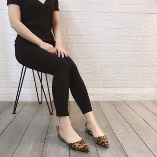 Giày bệt quai hậu da beo
