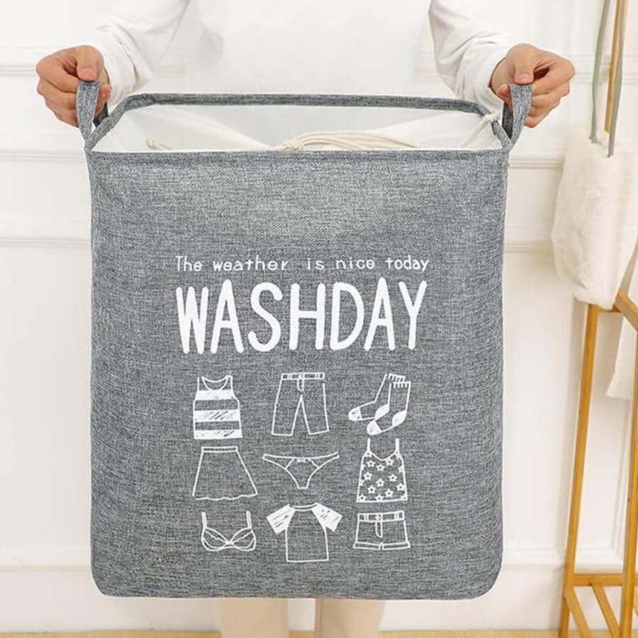 Hộp vải vuông đựng đồ, giỏ vuông chứa đồ quần áo đa năng