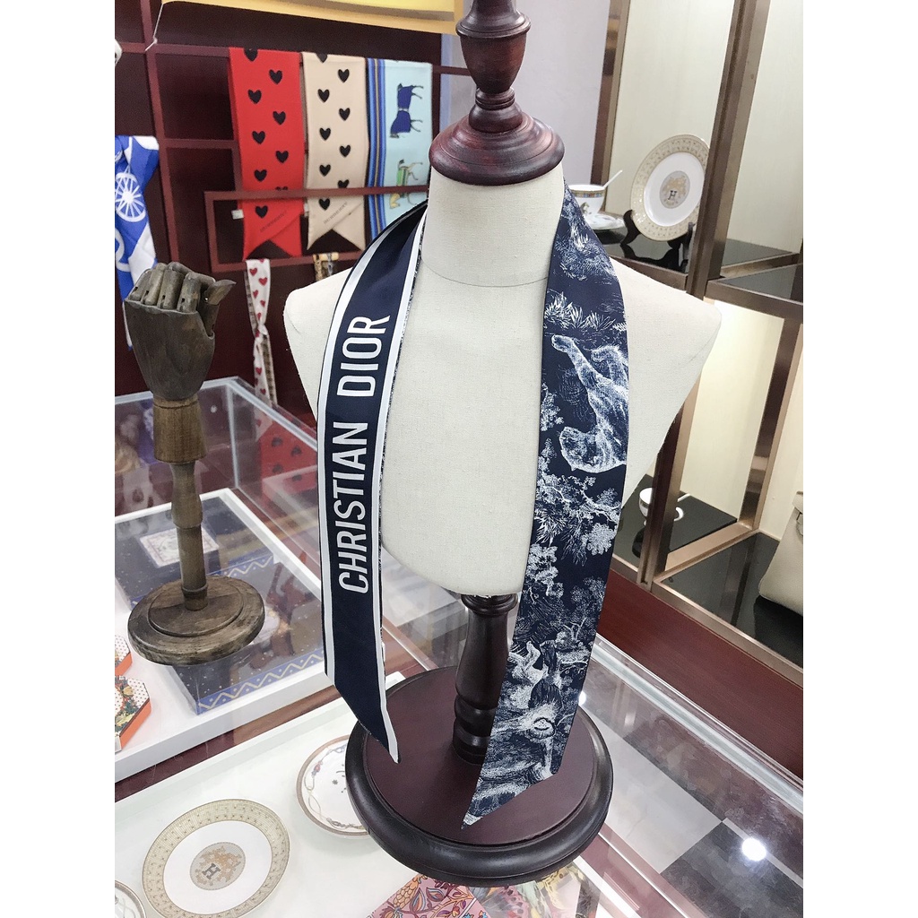 Băng Đô Cài Tóc Ruy Băng Lụa In Họa Tiết Động Vật Thời Trang Cho Nữ