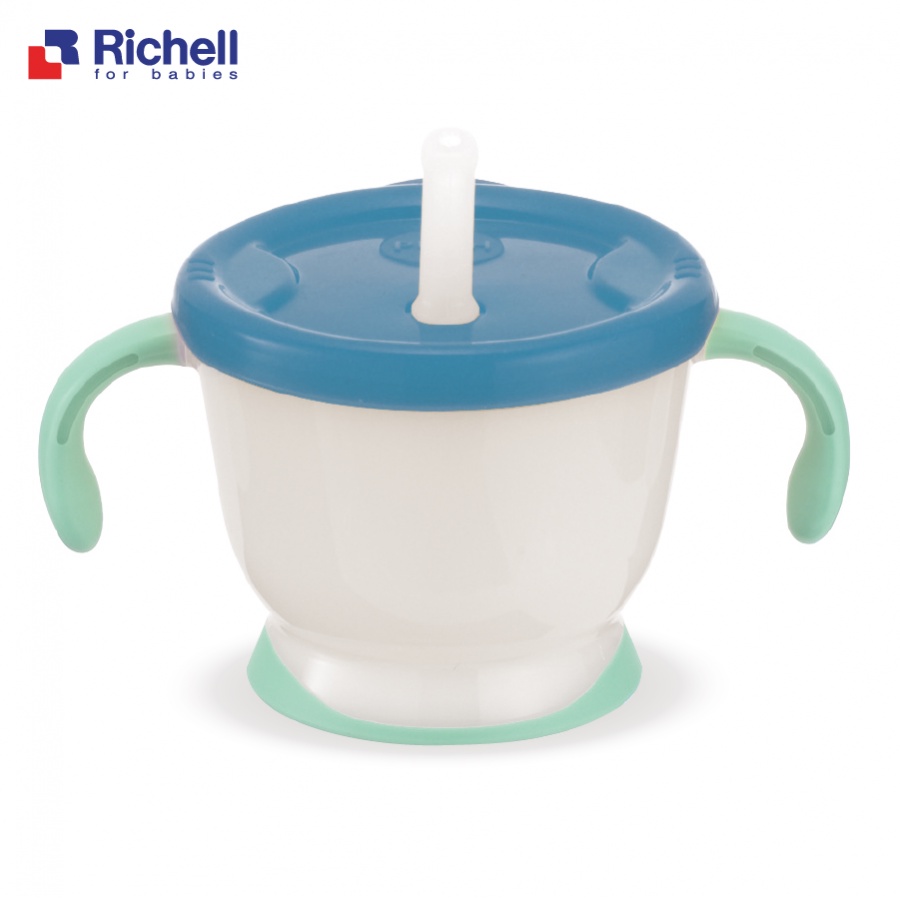 [Chính hãng] Cốc tập uống 3 giai đoạn Richell phiên bản giới hạn 2022 Hồng anh đào, Nâu trái đất, Xanh đại dương