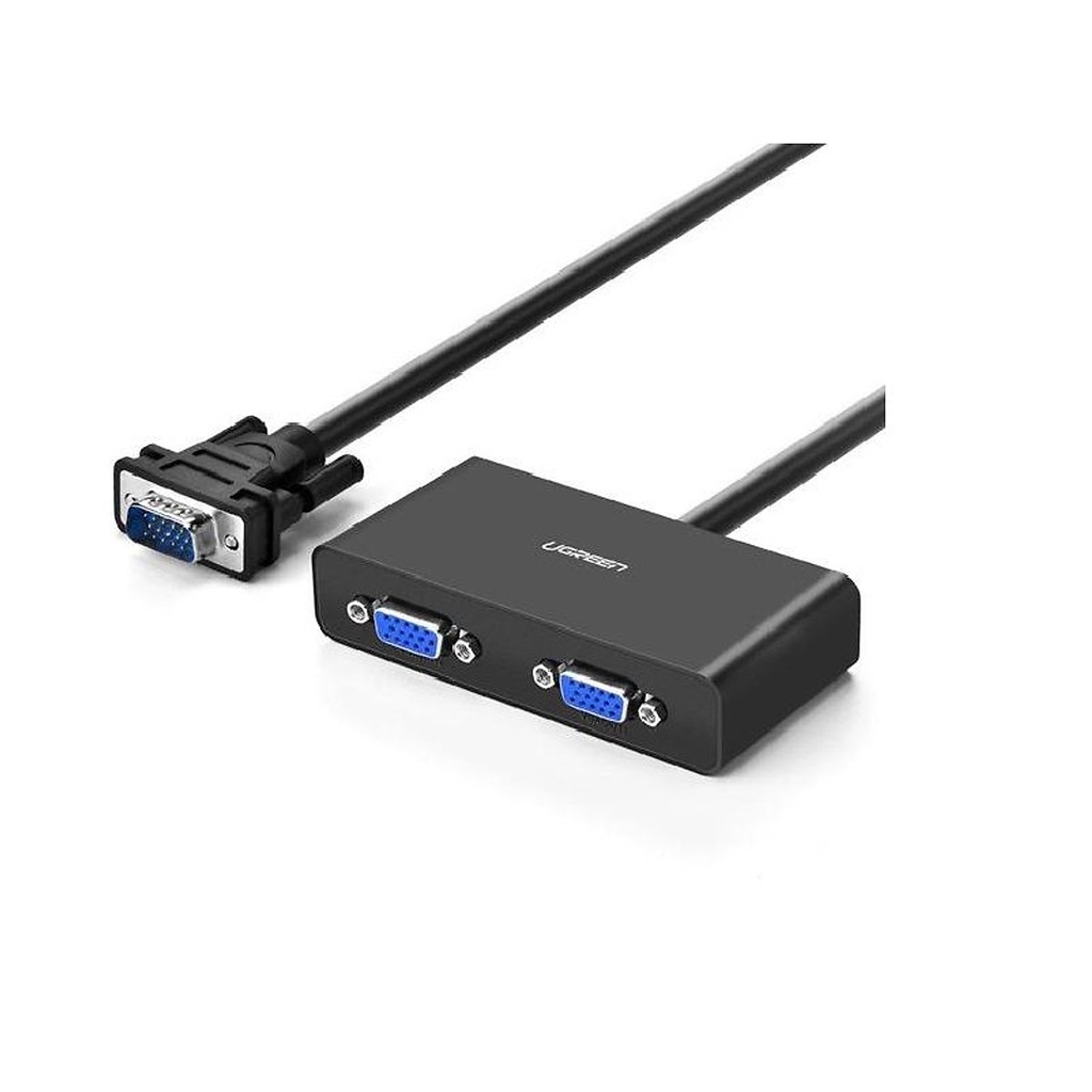 Cáp chia VGA 1 Ra 2 Ugreen 20918 Full HD Dây 1 mét - Hàng Chính Hãng