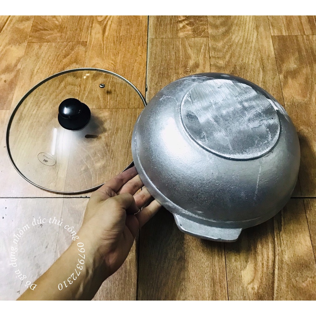 Nồi gang nấu lẩu đk 27cm