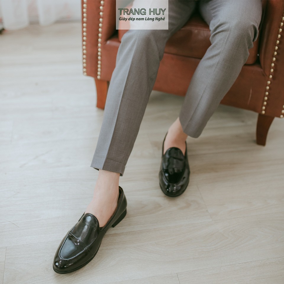 [ GIÀY LƯỜI NAM HÀN QUỐC ] - GIÀY TÂY PHỐI MŨI BÓNG SLF01 | BigBuy360 - bigbuy360.vn