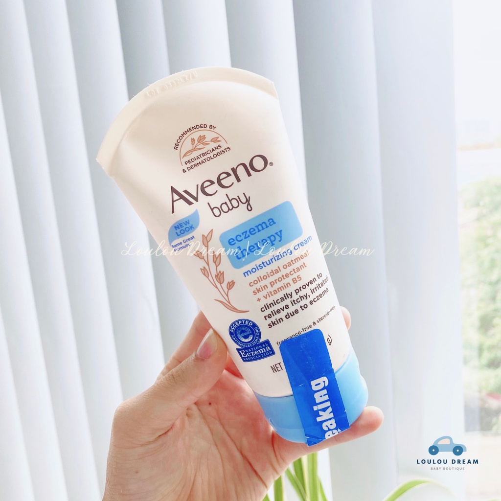 Kem chàm Aveeno Baby Eczema Therapy Moisturizing Cream kem dưỡng ẩm lành tính cho bé giảm chàm sữa