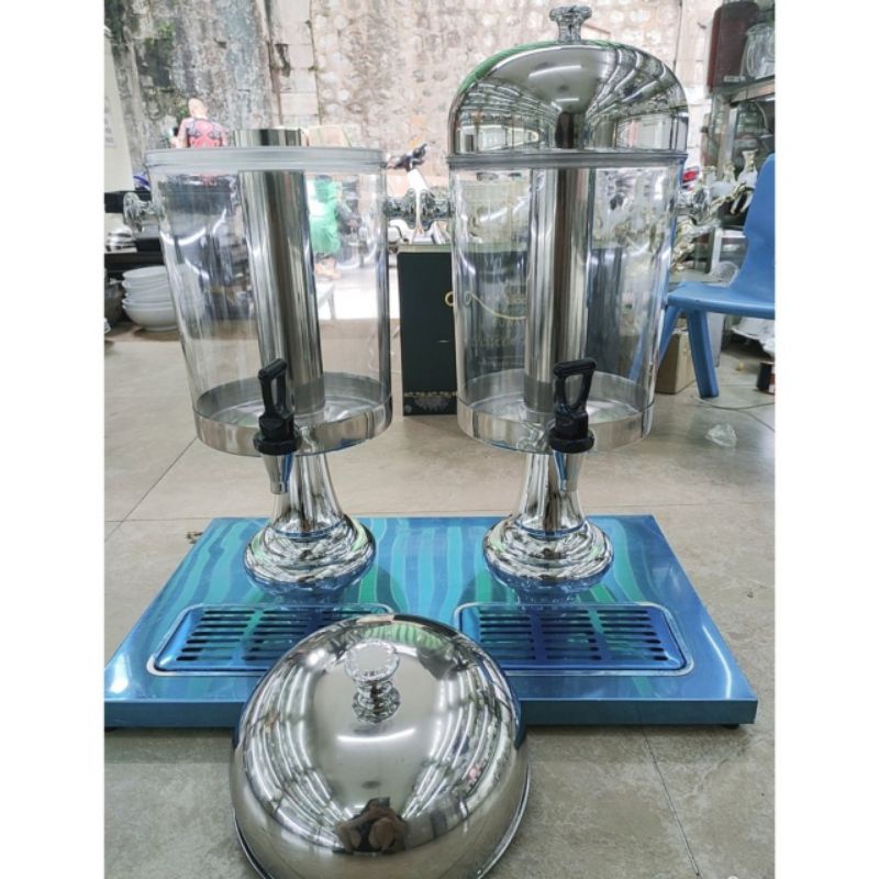 Bình Đựng Nước Ép Trái Cây 2 Vòi Gạt