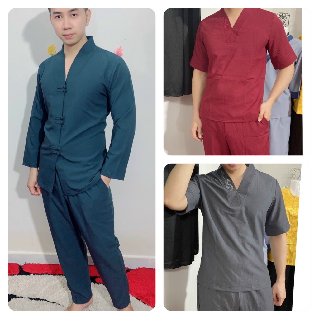 Đồ Lam Đi Chùa # Mẫu Nam Thiền # Quần Áo Nam