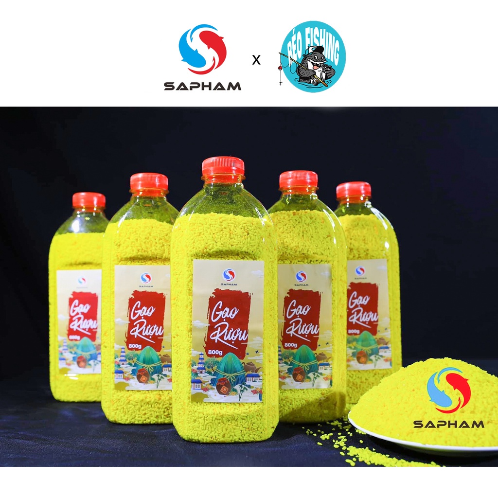 Gạo Rươu Ủ Lên Men dụ cá giữ ổ tốt 800g - Thính Dụ Cá Chép Trắm Trôi Rô Phi Sa Phạm