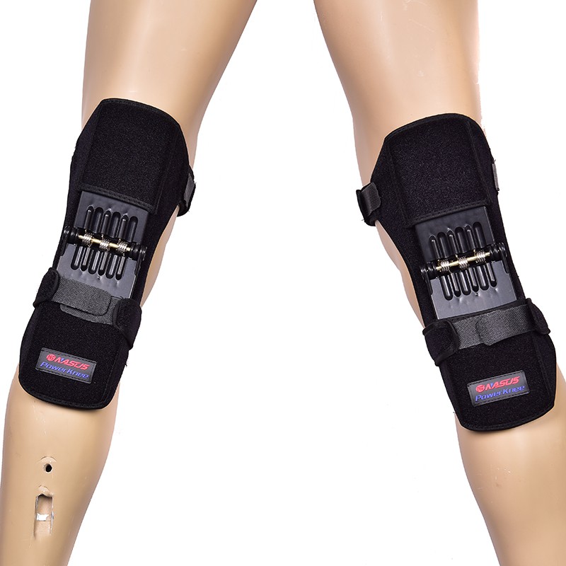 Chitengyesuper 2 PCS Leg Power Knee Stabilizer Pads Patella Booster Spring Knee Brace Sup CGS