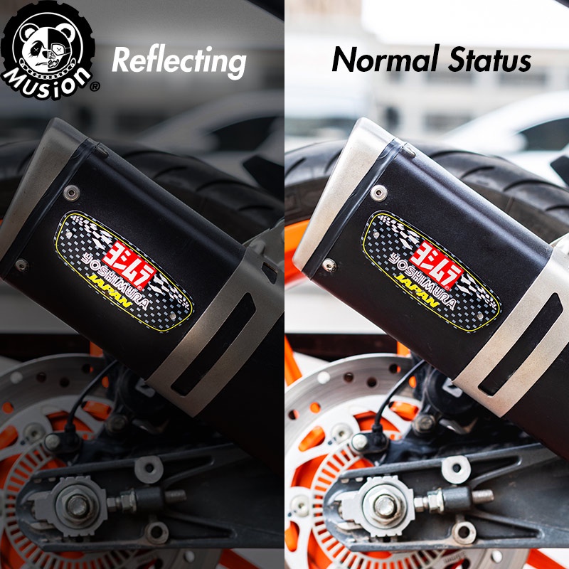 Miếng dán ống pô nhiệt 3D Musion bằng nhôm chống thấm nước cho Yoshimura Honda Yamaha Suzuki Kawasaki