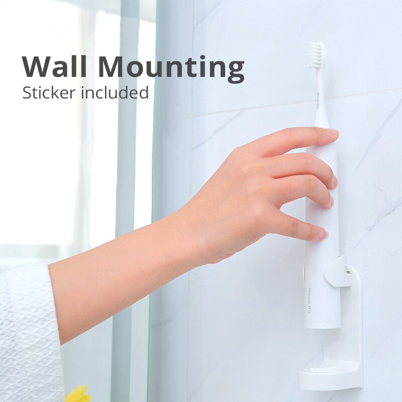 Giá đỡ bàn chải đánh răng điện gắn tường có thể tháo rời có miếng dán