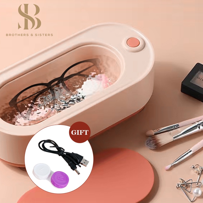 Máy làm sạch bằng sóng siêu âm Máy rửa trang sức bằng sóng siêu âm 45000hz Máy vệ sinh mắt kính