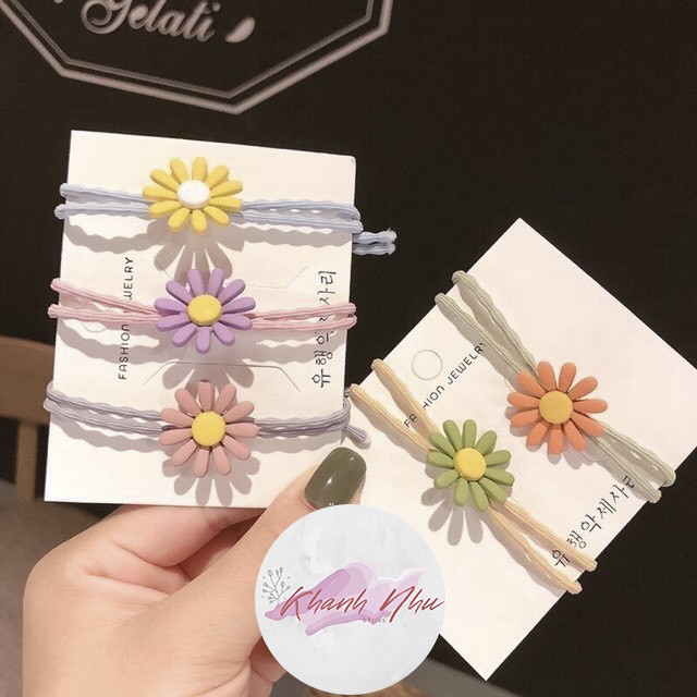 Dây chun buộc tóc Hoa cúc họa mi