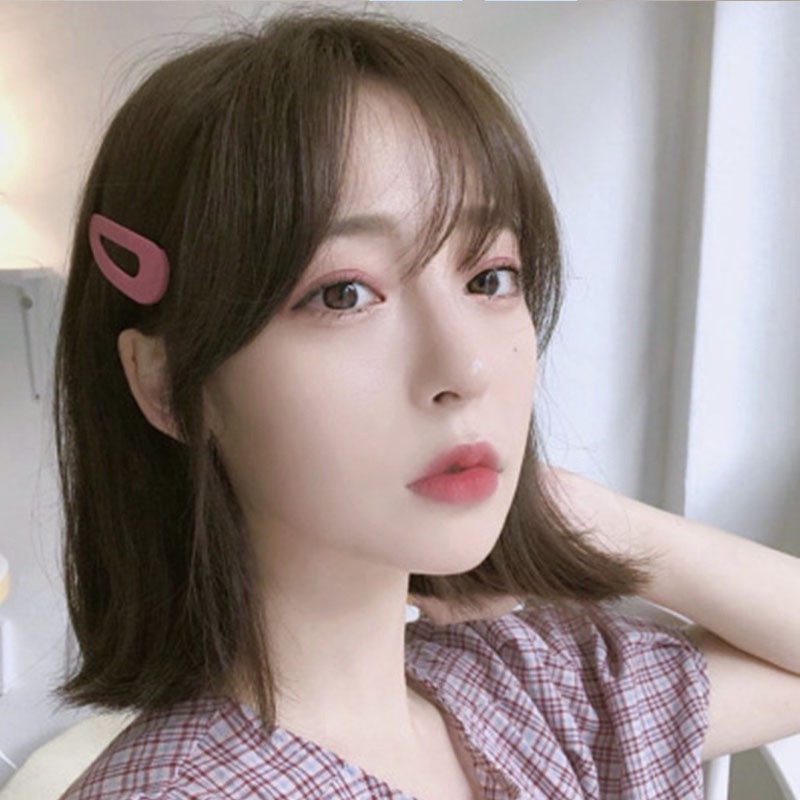 Set 10 kẹp tóc màu trơn thời trang Hàn Quốc cho nữ